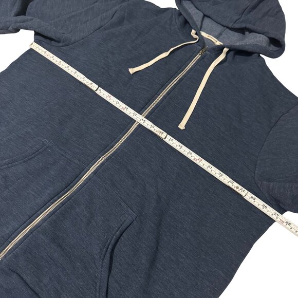 Marine Layer afternoon Zip-Up Hoodie With Drawstrings size XXL Navy Blue Mens - Picture 8 of 12